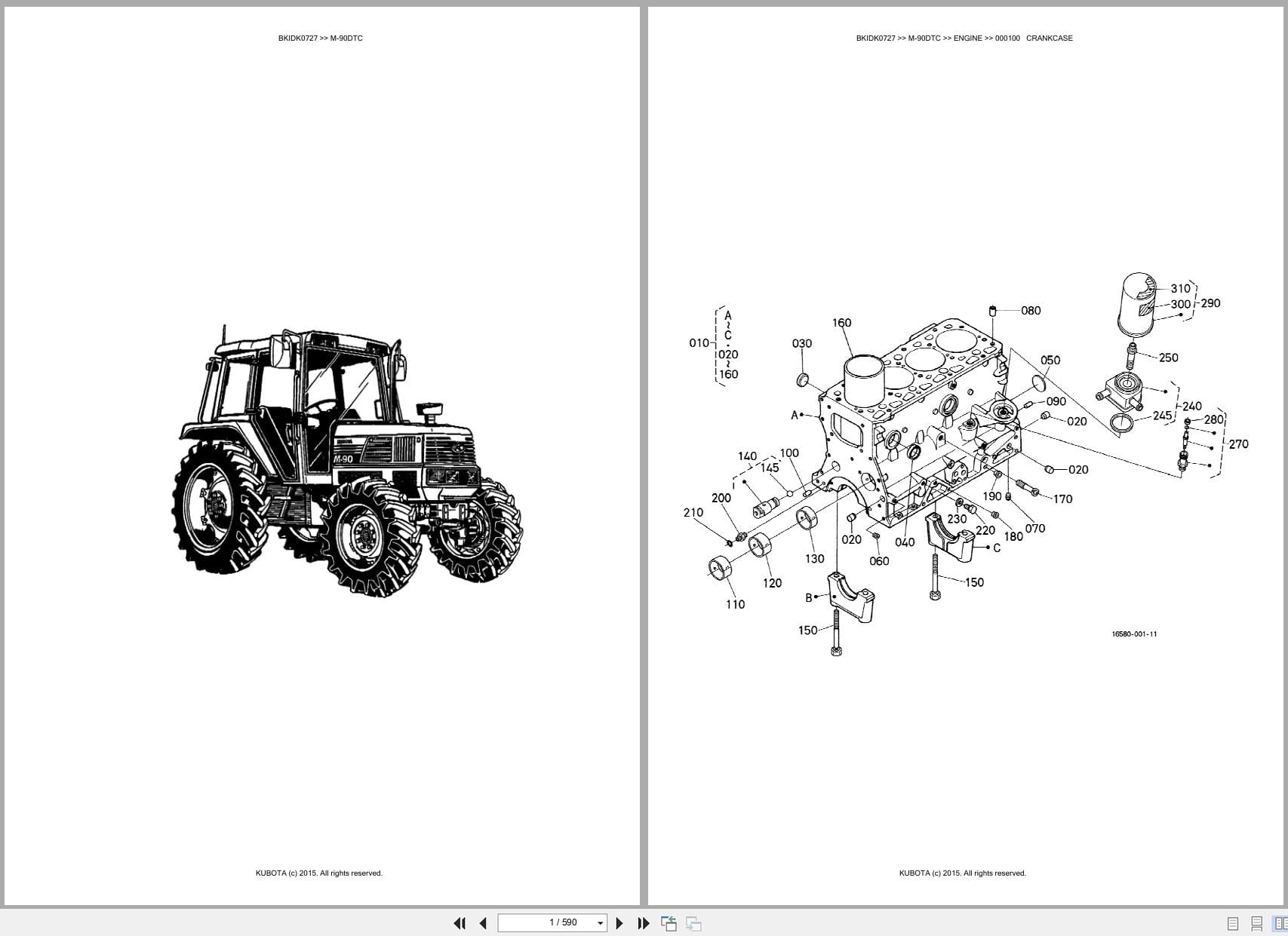 Kubota Tractor M 90DTC Australia Parts Catalog (1)
