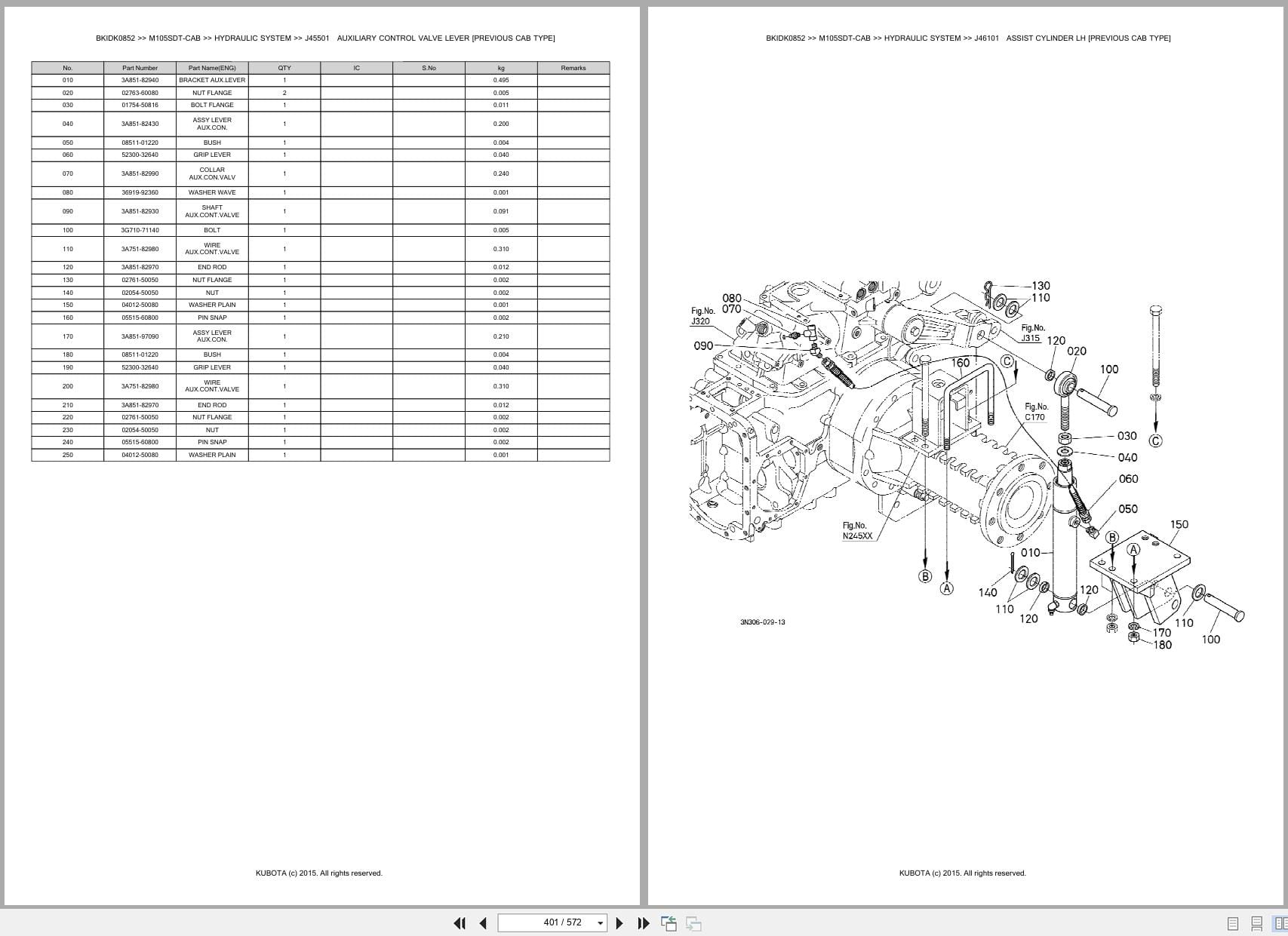 Kubota Tractor M105SDT CAB Australia Parts Catalog (2)