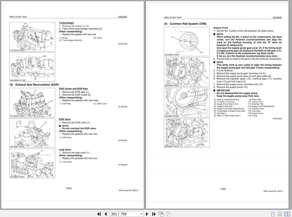 Kubota Tractor M108S M96S Workshop Manual 9Y111 04320 (2)