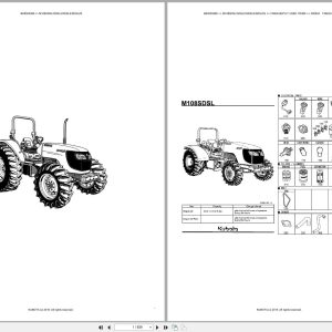 Kubota Tractor M108SDSL M108SDSL2 M108SDSLS M108SDSL2S Australia Parts Catalog (1)