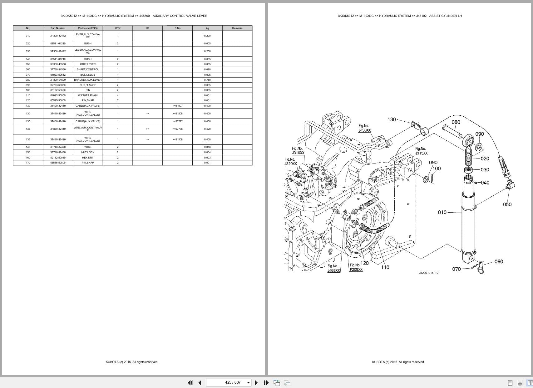 Kubota Tractor M110XDC Australia Parts Catalog (2)