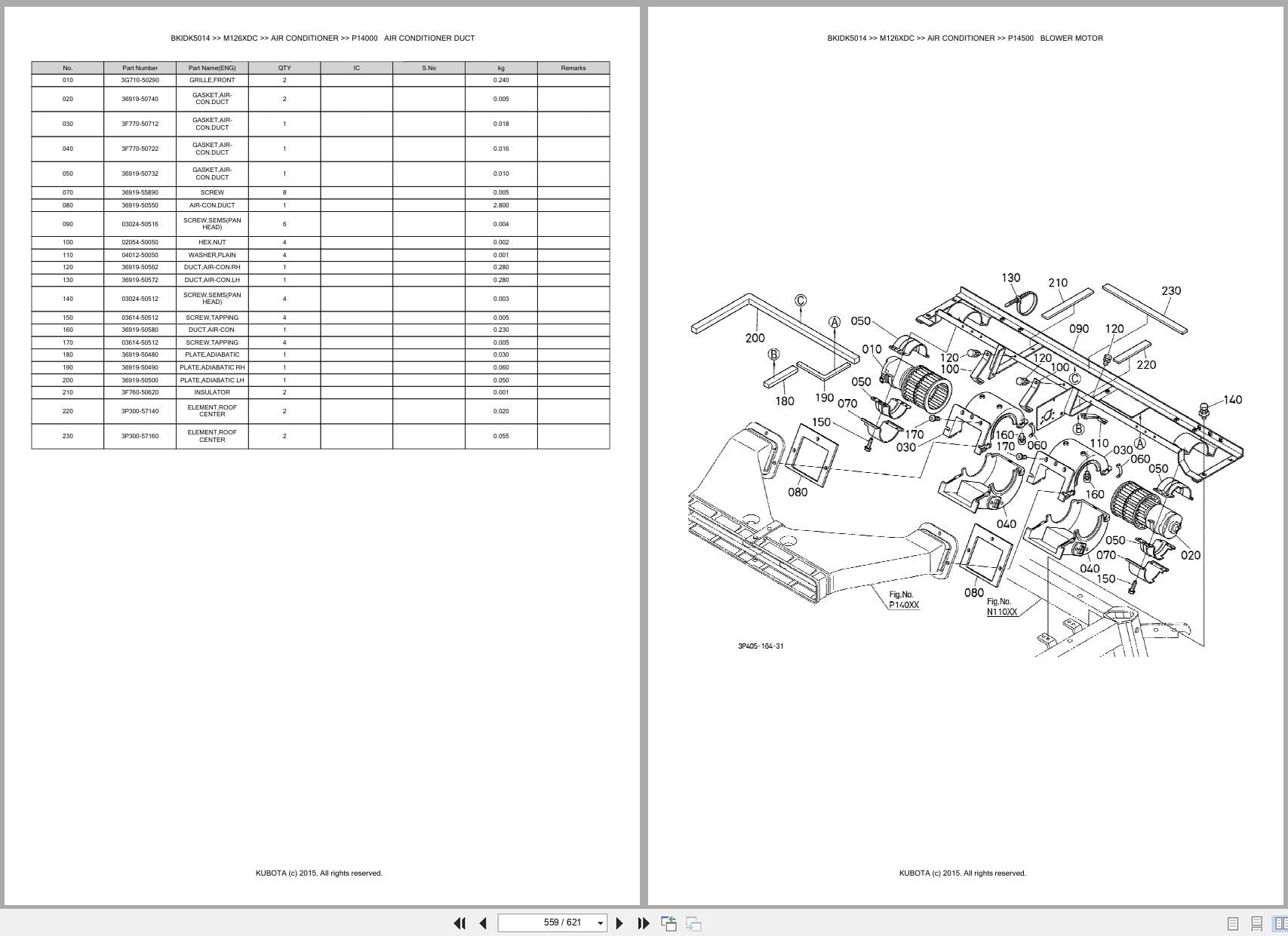 Kubota Tractor M126XDC Australia Parts Catalog (2)