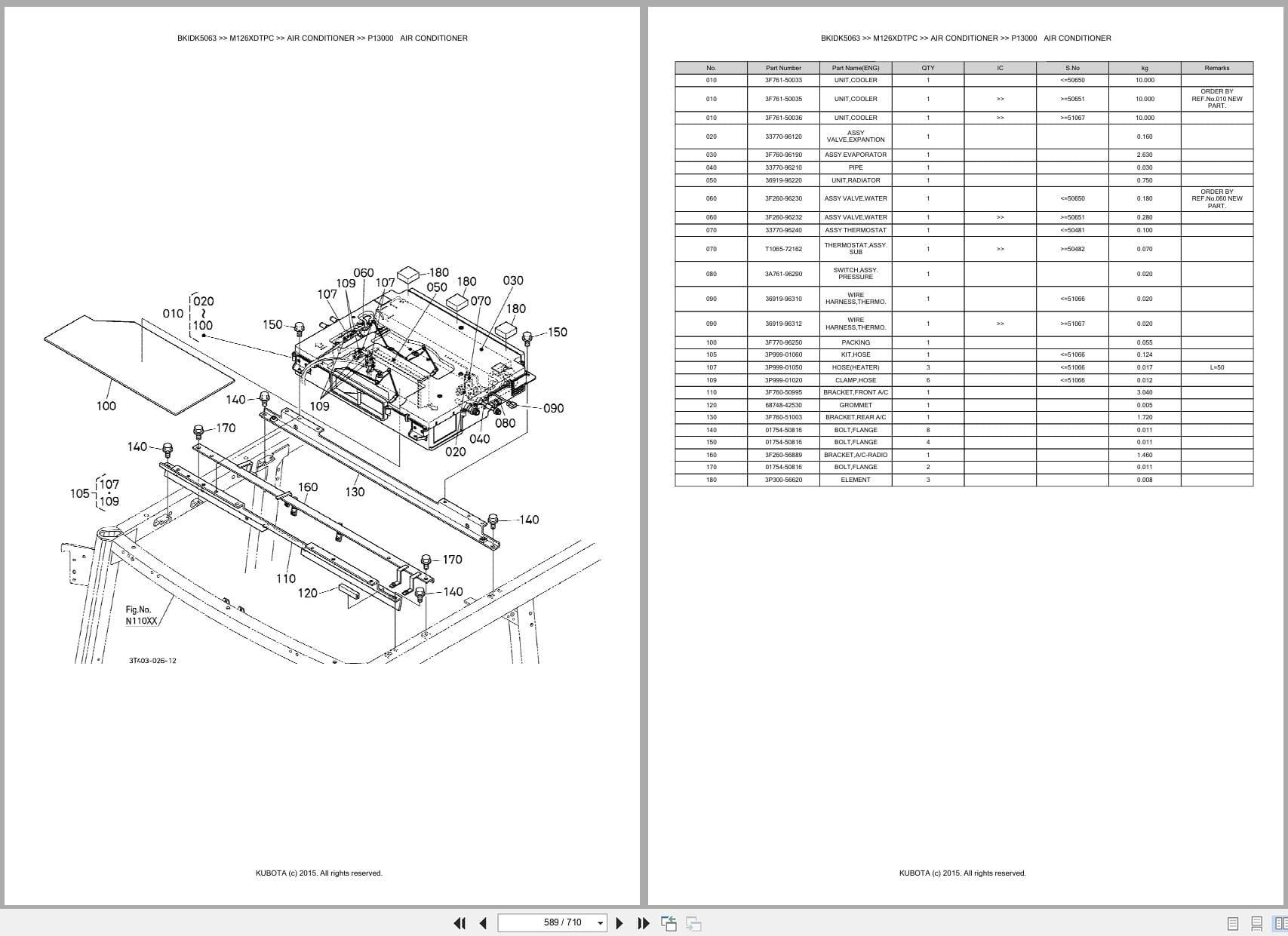 Kubota Tractor M126XDTPC Australia Parts Catalog (2)