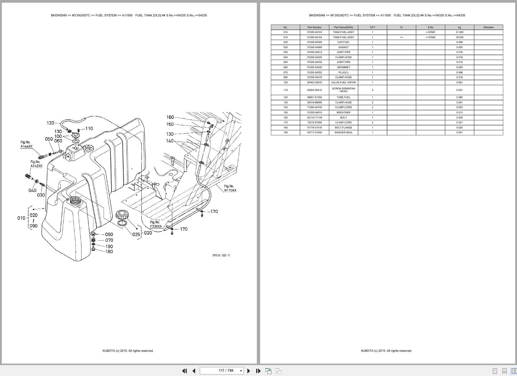Kubota Tractor M135GXDTC Australia Parts Catalog (2)