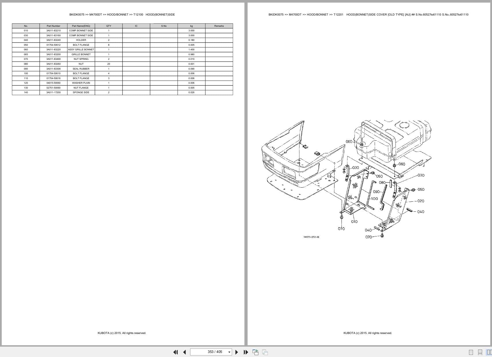 Kubota Tractor M4700DT Australia Parts Catalog (2)