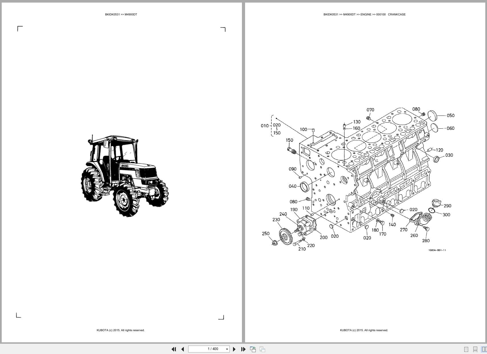 Kubota Tractor M4900DT Australia Parts Catalog (1)