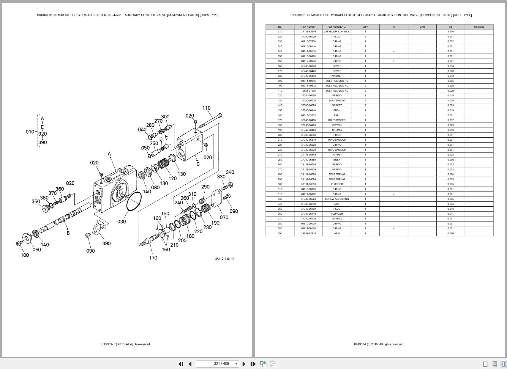 Kubota Tractor M4900DT Australia Parts Catalog (2)