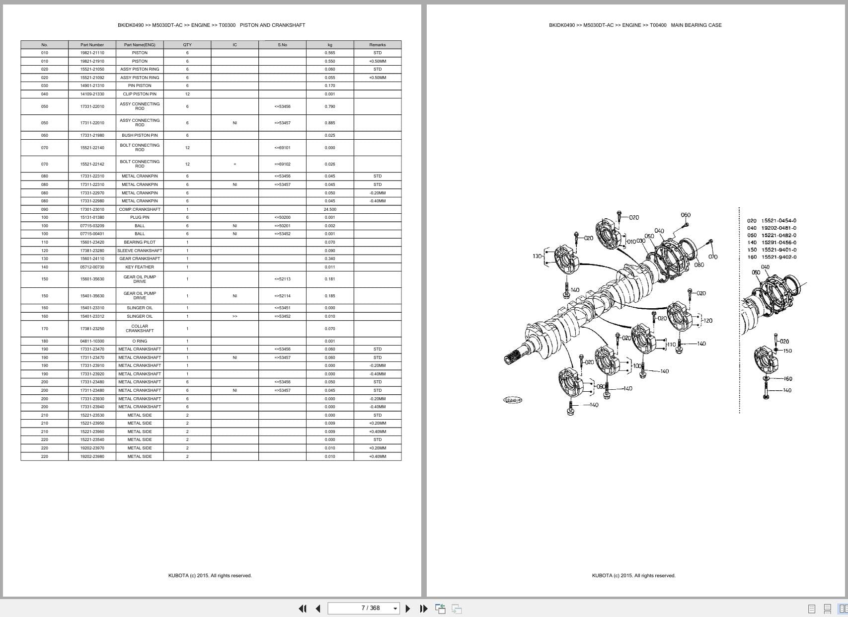Kubota Tractor M5030DT AC Parts Catalog (2)