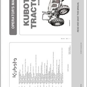 Kubota Tractor M5091 M5111 Operators Manual 3B193 9971 1 (1)