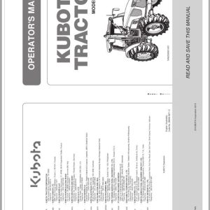 Kubota Tractor M5091 M5111 Operators Manual 3B693 9971 3 (1)