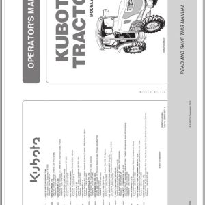 Kubota Tractor M5091N M5101N Operators Manual 3B883 9971 4 (1)