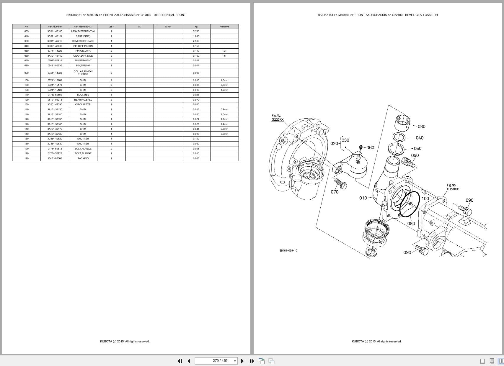 Kubota Tractor M5091N Parts Catalog (2)