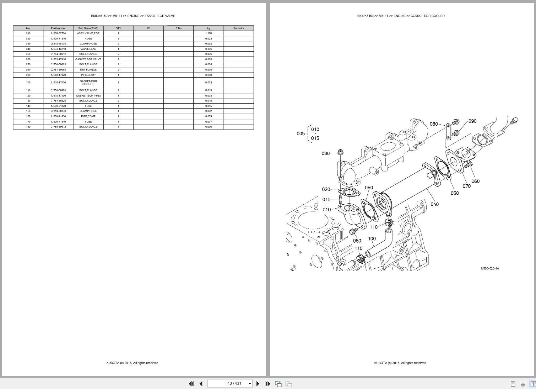 Kubota Tractor M5111 Parts Catalog (2)
