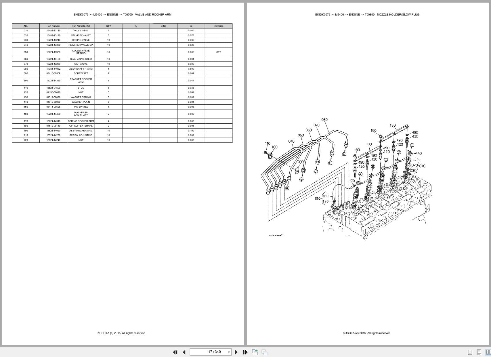 Kubota Tractor M5400 Parts Catalog (2)