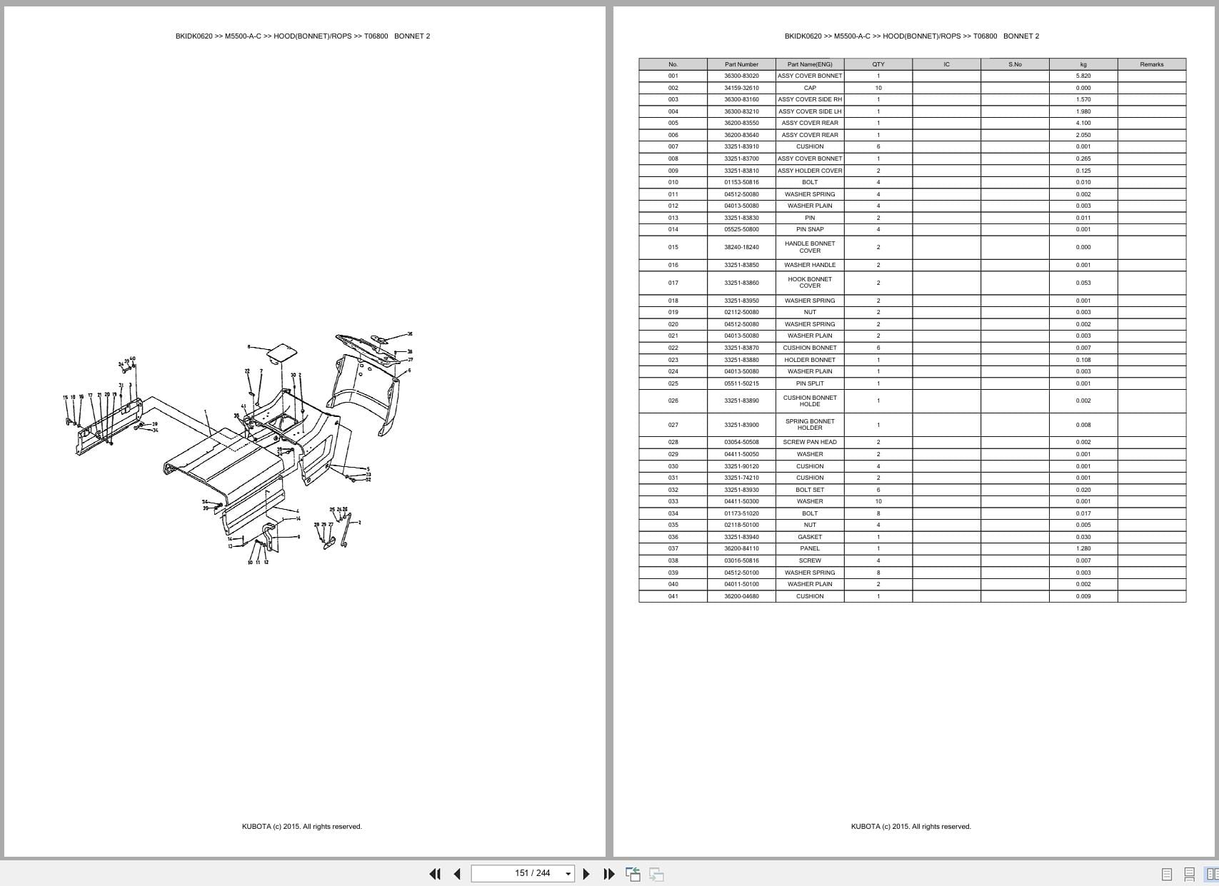 Kubota Tractor M5500 A C Parts Catalog (2)