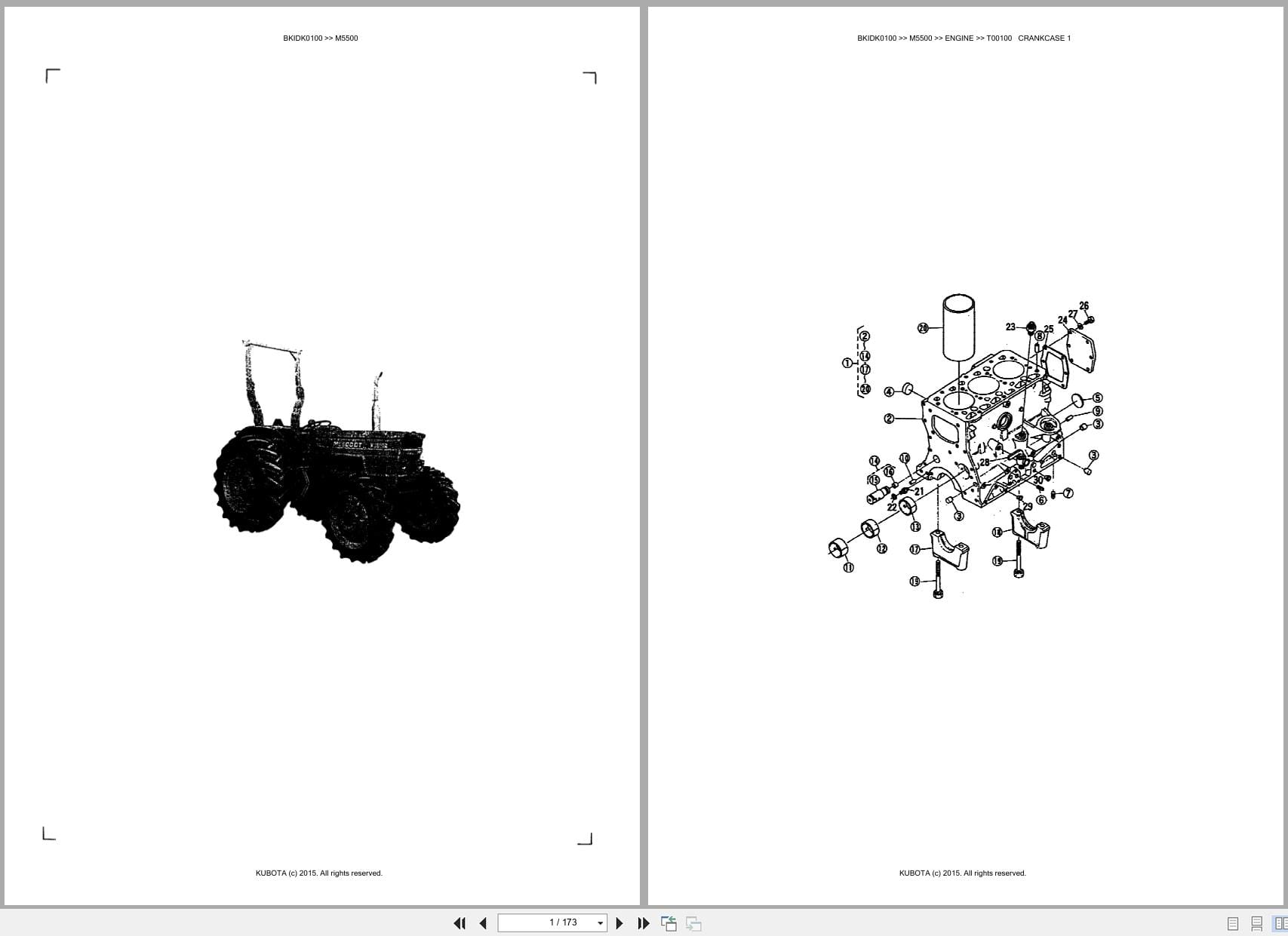 Kubota Tractor M5500 Parts Catalog (1)