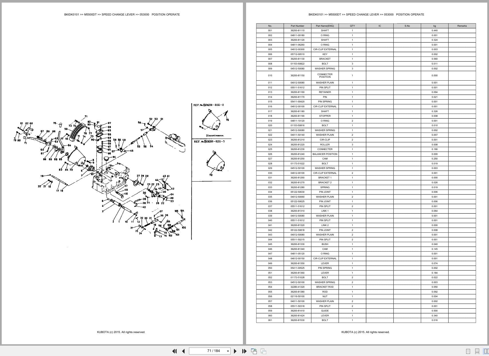 Kubota Tractor M5500DT Parts Catalog (2)