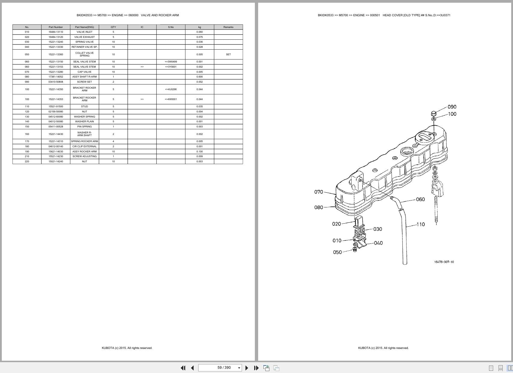 Kubota Tractor M5700 Parts Catalog (2)