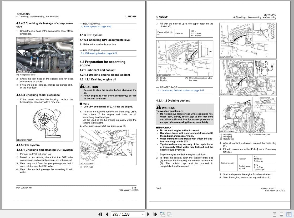 Kubota Tractor M5N 091 M5N 111 Workshop Manual 9Y111 15659 (2)