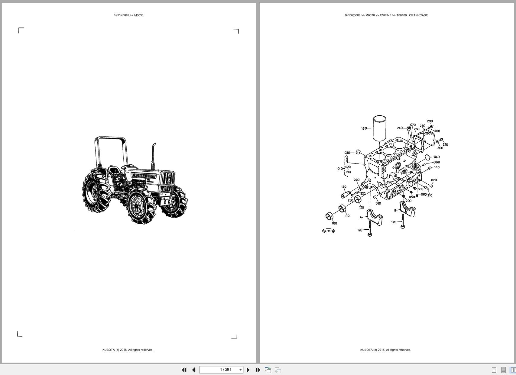 Kubota Tractor M6030 Parts Catalog (1)