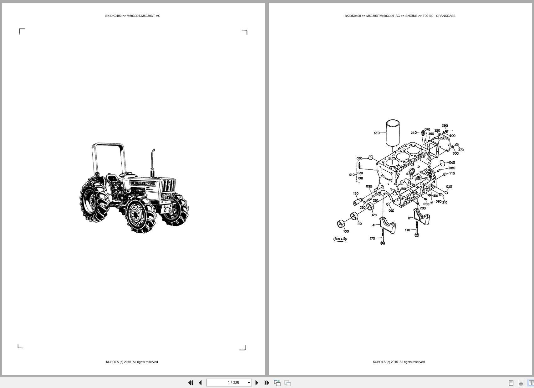 Kubota Tractor M6030DT M6030DT AC Parts Catalog (1)