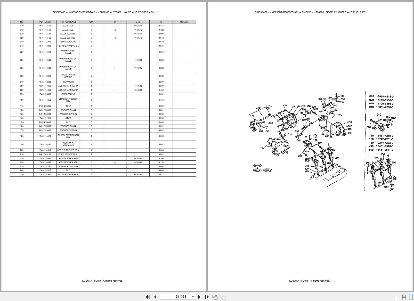 Kubota Tractor M6030DT M6030DT AC Parts Catalog (2)
