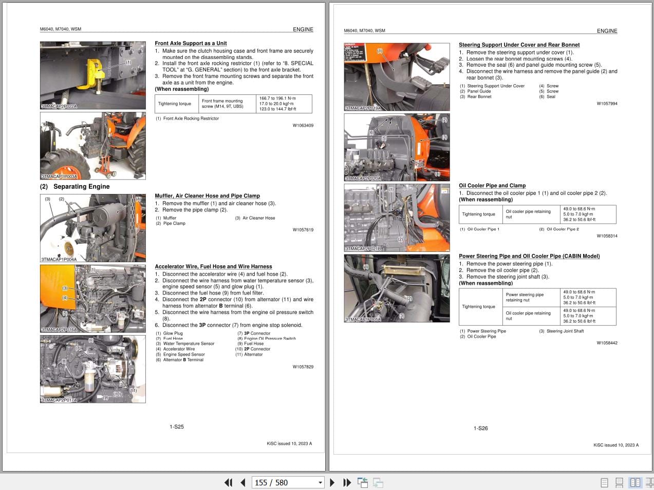 Kubota Tractor M6040 M7040 Workshop Manual 9Y011 13897 (2)