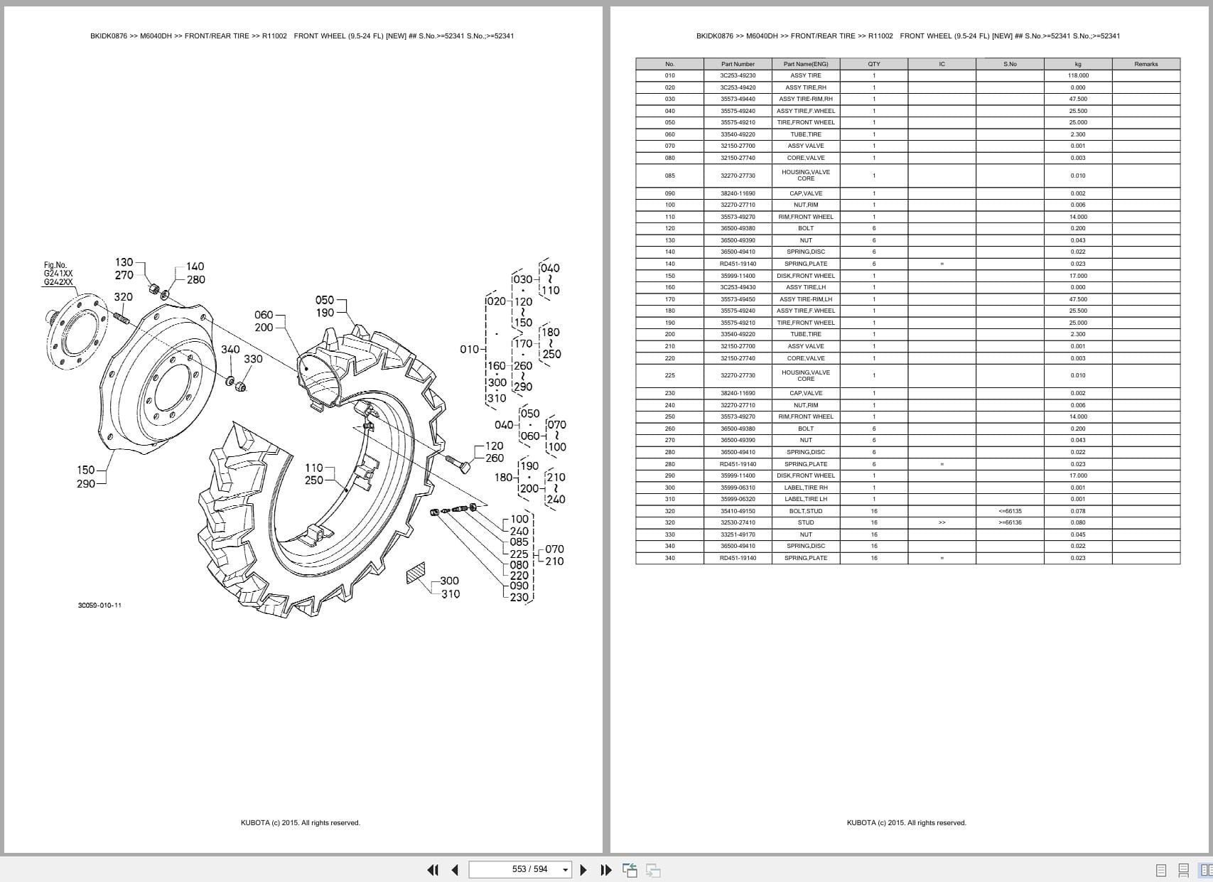 Kubota Tractor M6040DH Parts Catalog (2)