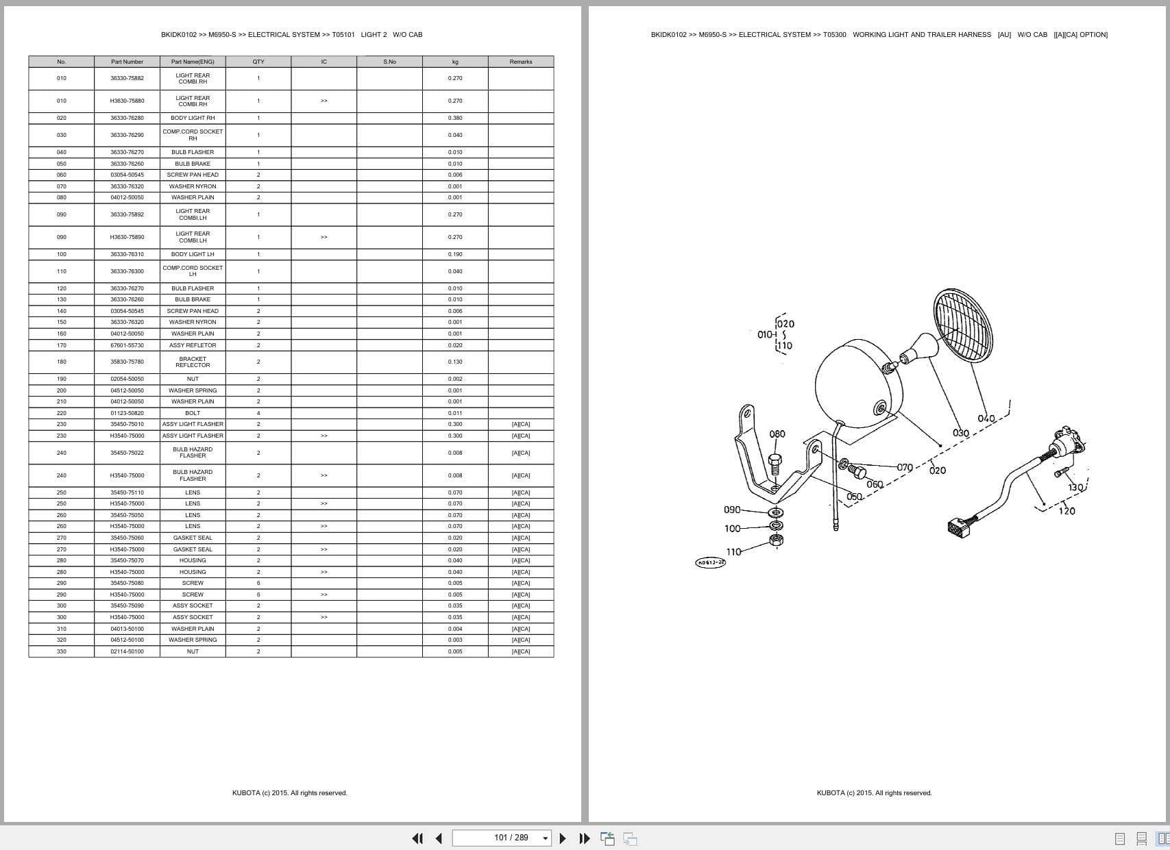 Kubota Tractor M6950 S Parts Catalog (2)
