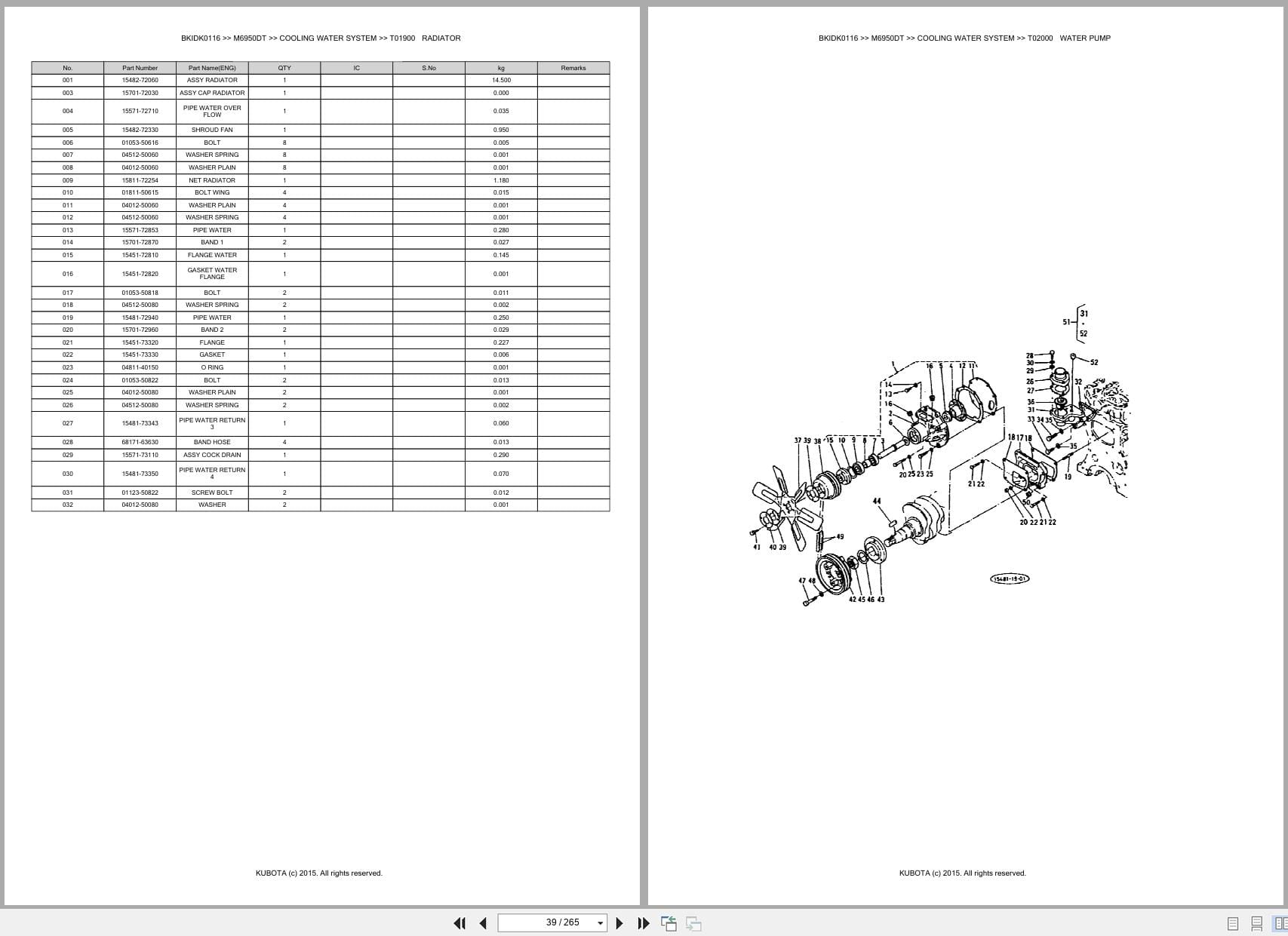 Kubota Tractor M6950DT Parts Catalog (2)