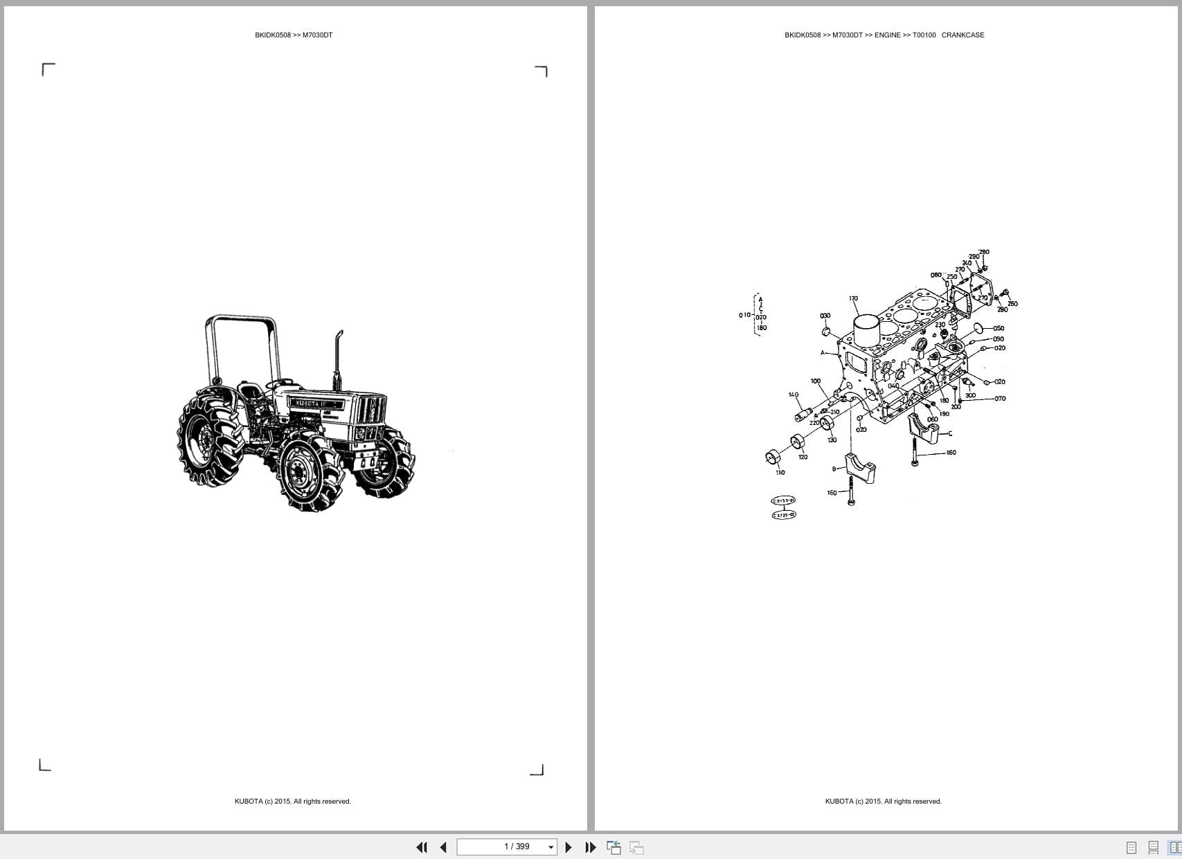 Kubota Tractor M7030DT Parts Catalog (1)