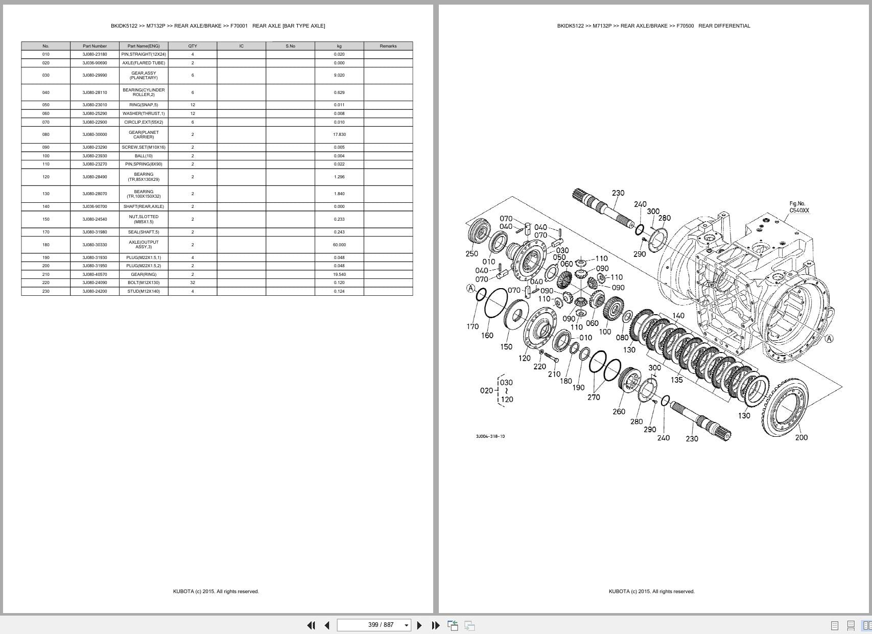 Kubota Tractor M7132P Parts Catalog (2)
