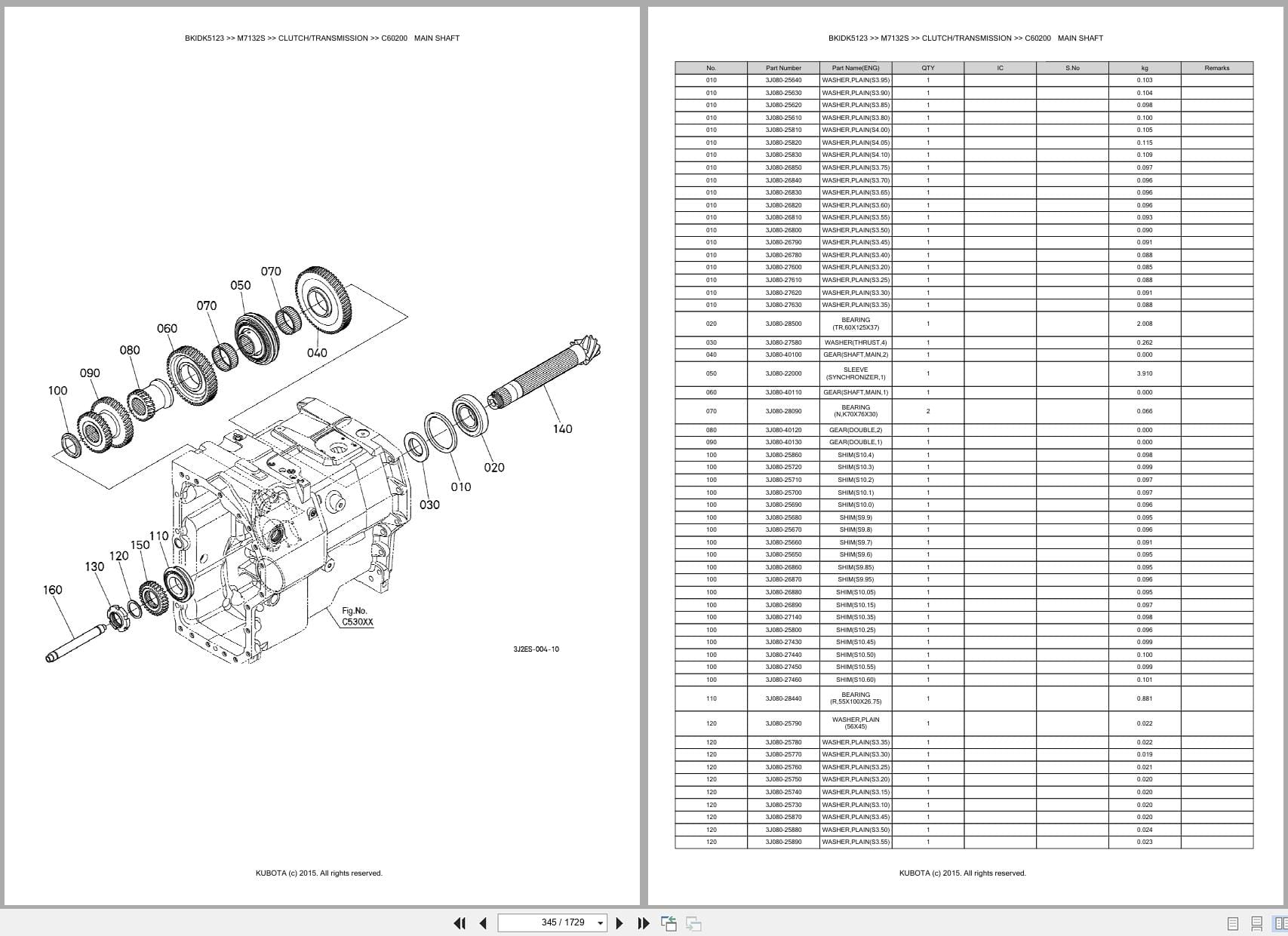 Kubota Tractor M7132S Parts Catalog (2)