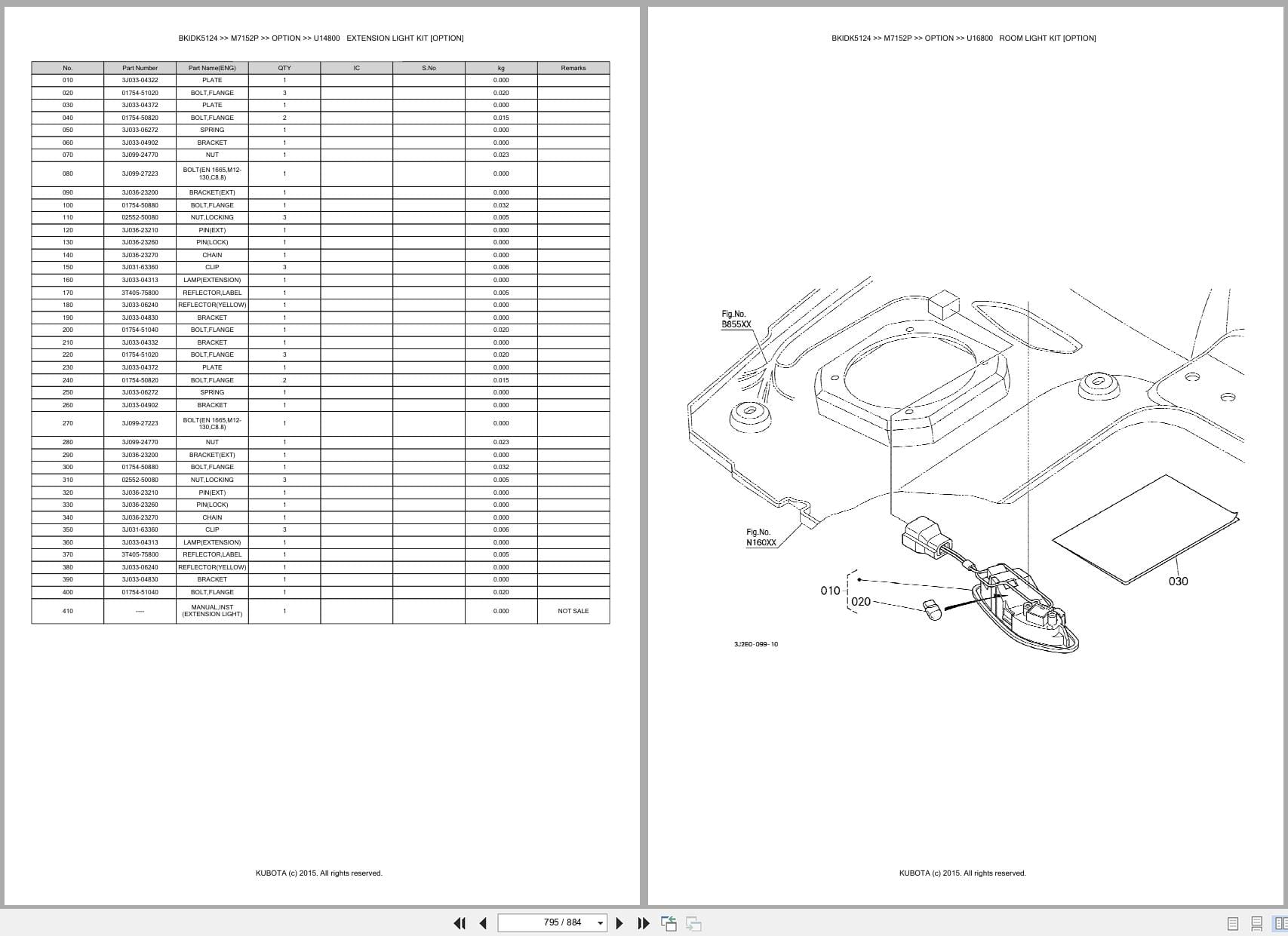 Kubota Tractor M7152P Parts Catalog (2)
