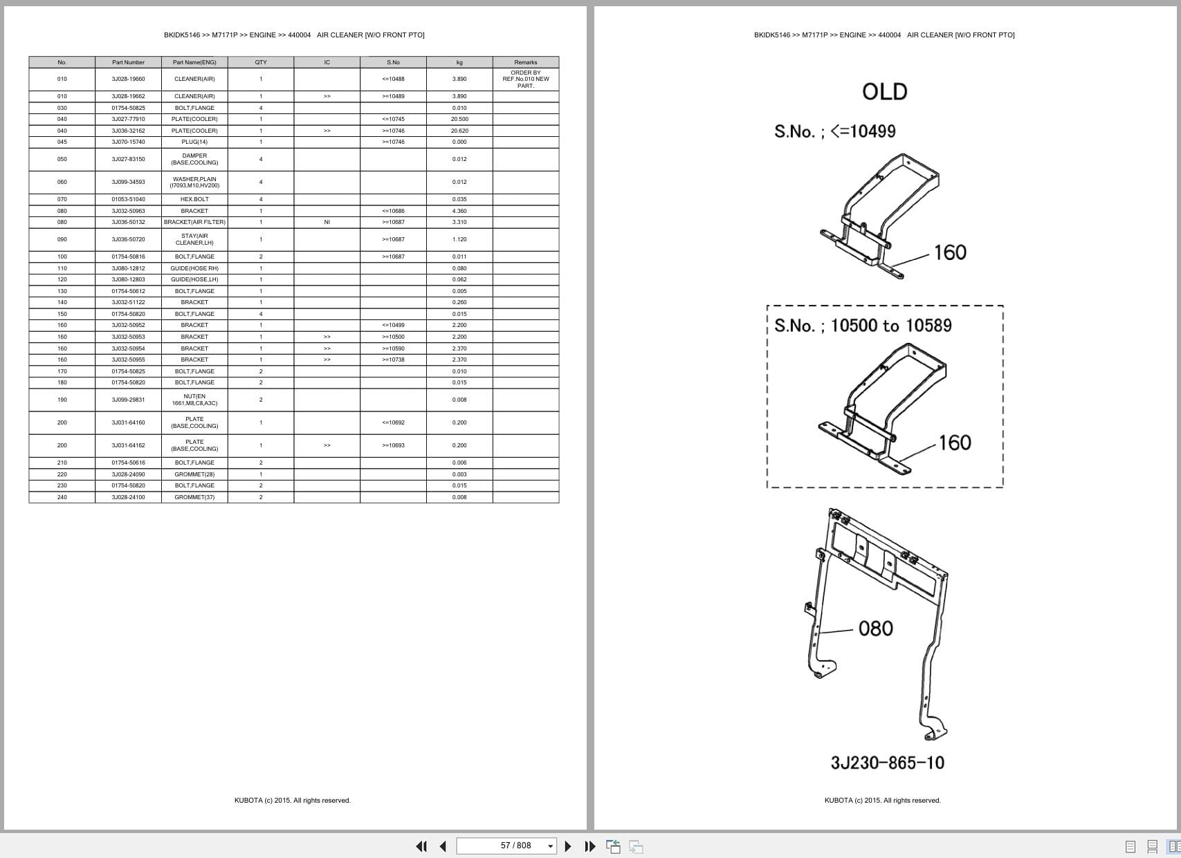 Kubota Tractor M7171P Parts Catalog (2)