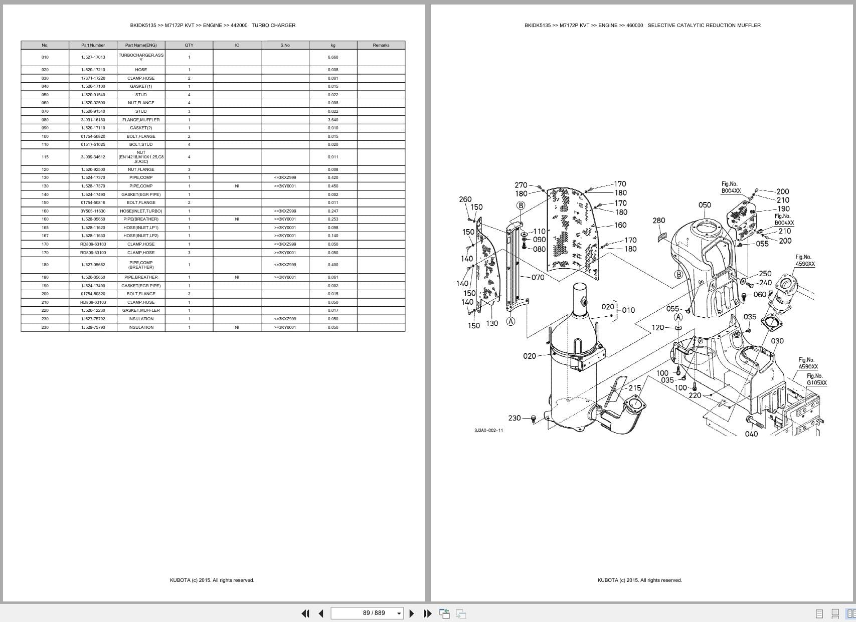Kubota Tractor M7172P KVT Parts Catalog (2)