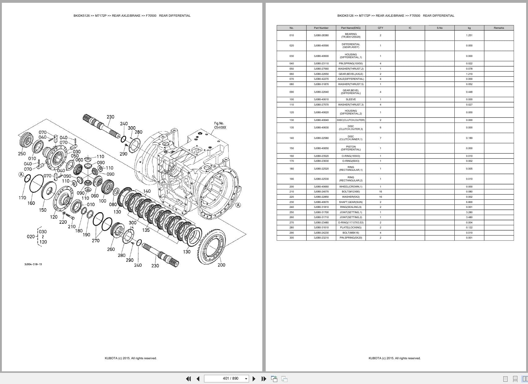 Kubota Tractor M7172P Parts Catalog (2)
