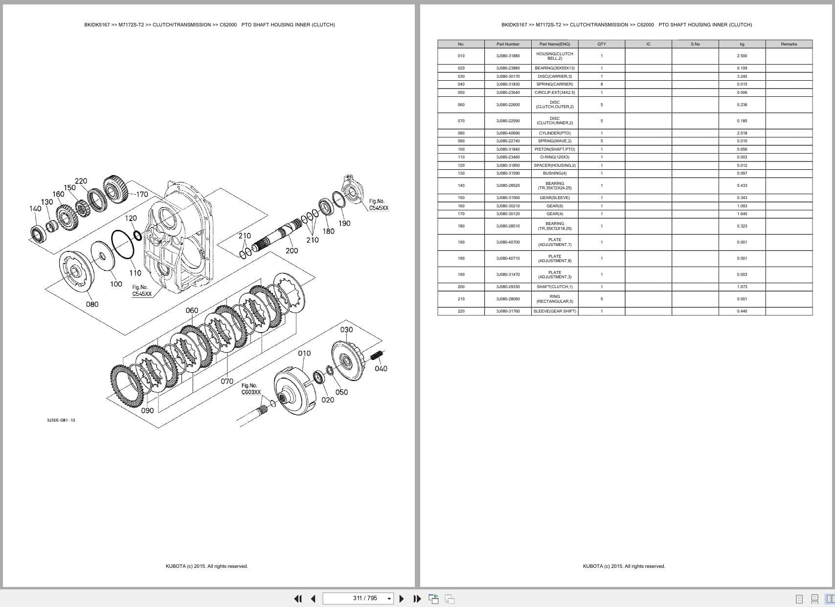 Kubota Tractor M7172S T2 Parts Catalog (2)
