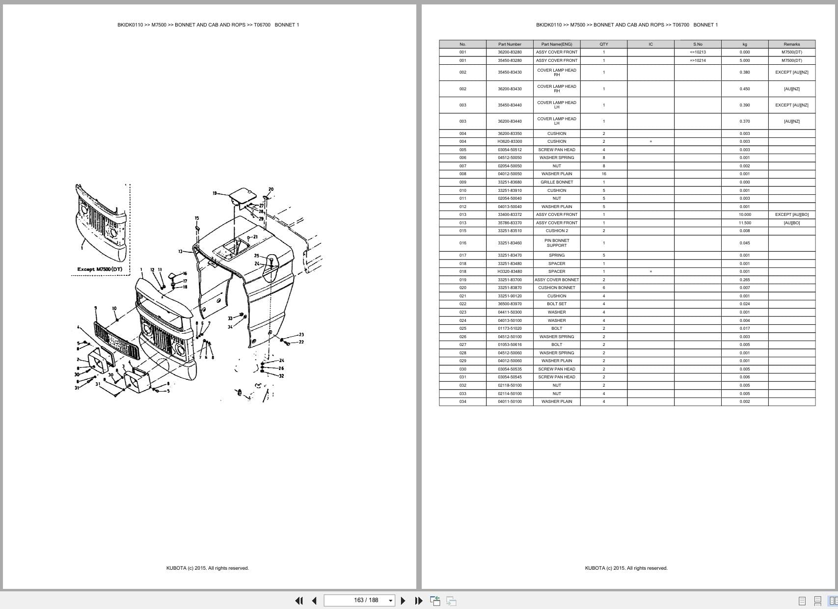 Kubota Tractor M7500 Parts Catalog (2)