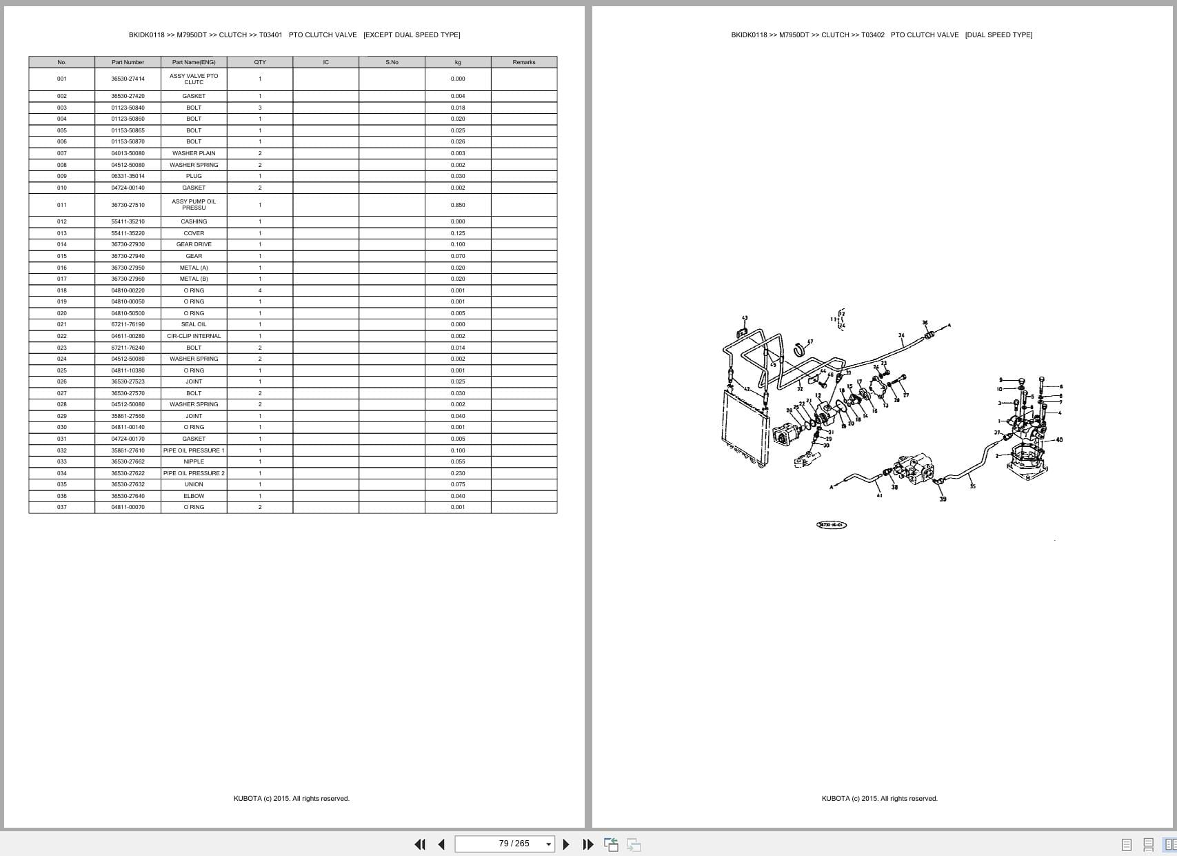 Kubota Tractor M7950DT Parts Catalog (2)