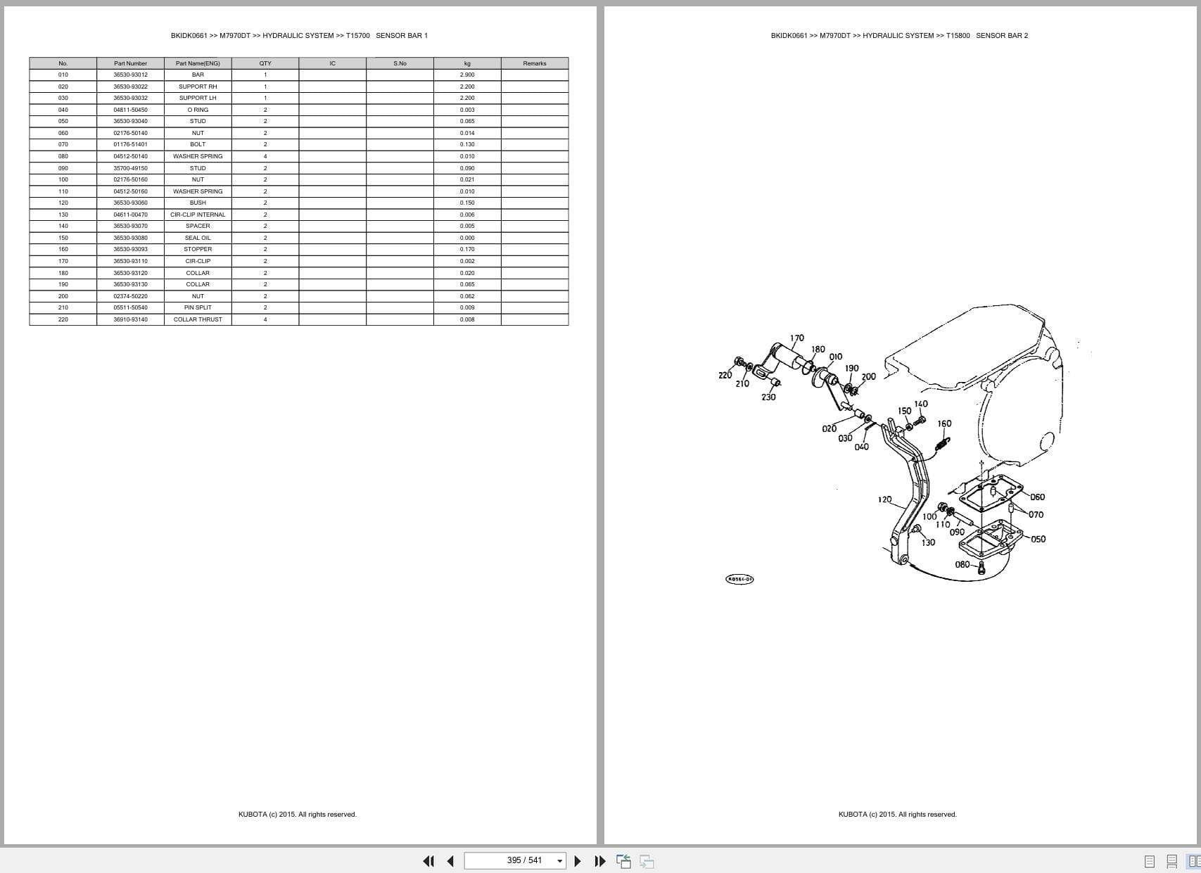 Kubota Tractor M7970DT Parts Catalog (2)