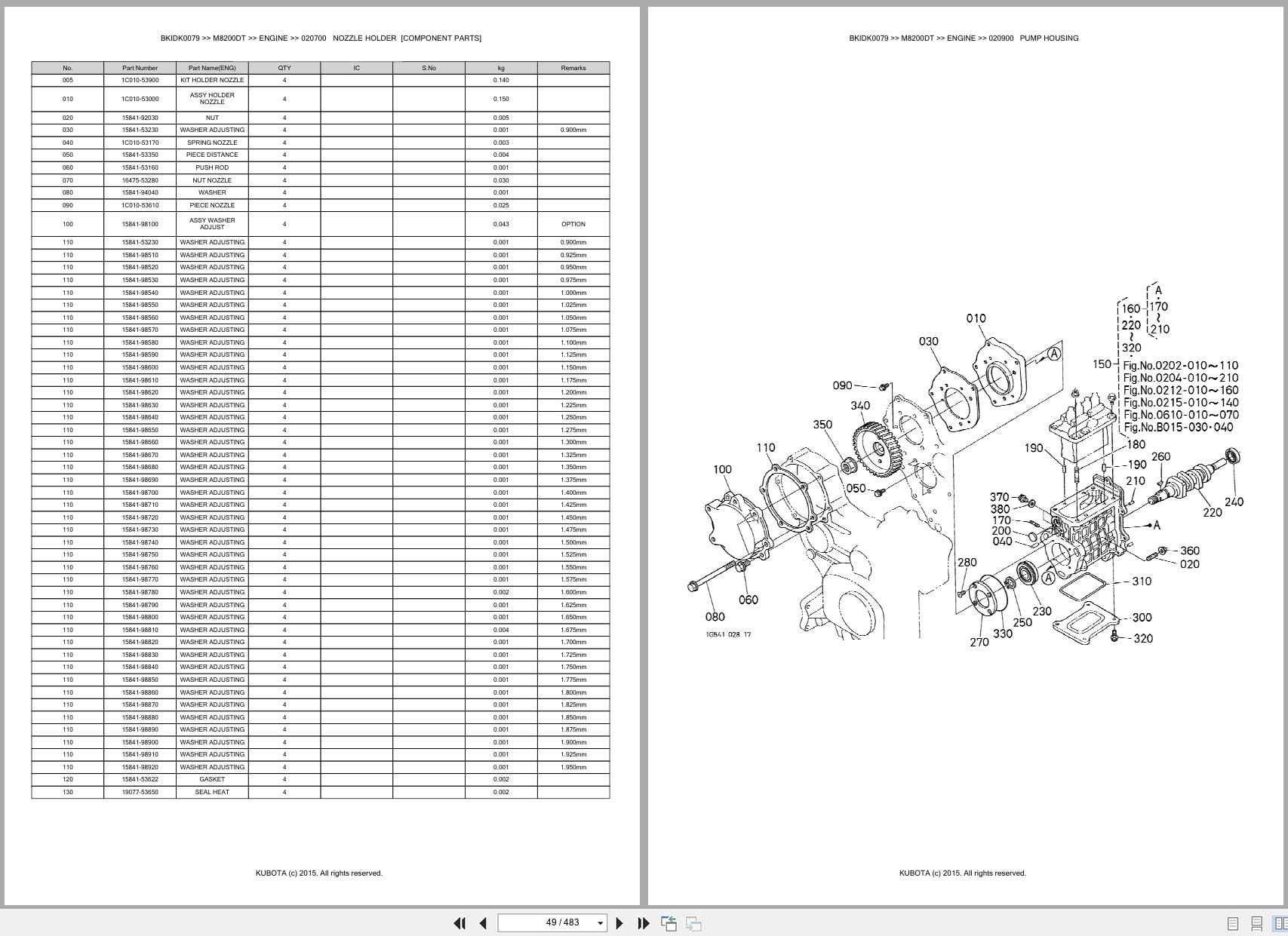 Kubota Tractor M8200DT Parts Catalog (2)