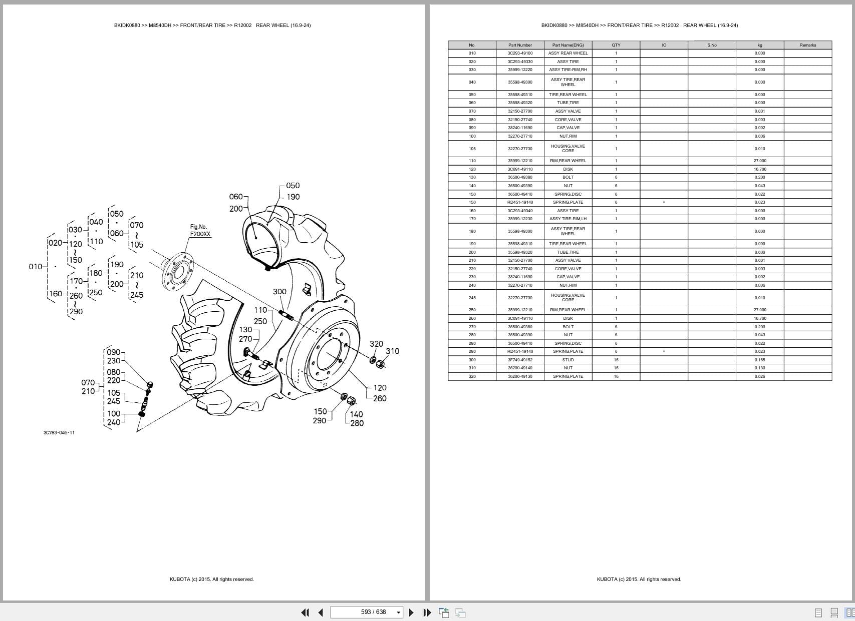 Kubota Tractor M8540DH Parts Catalog (2)
