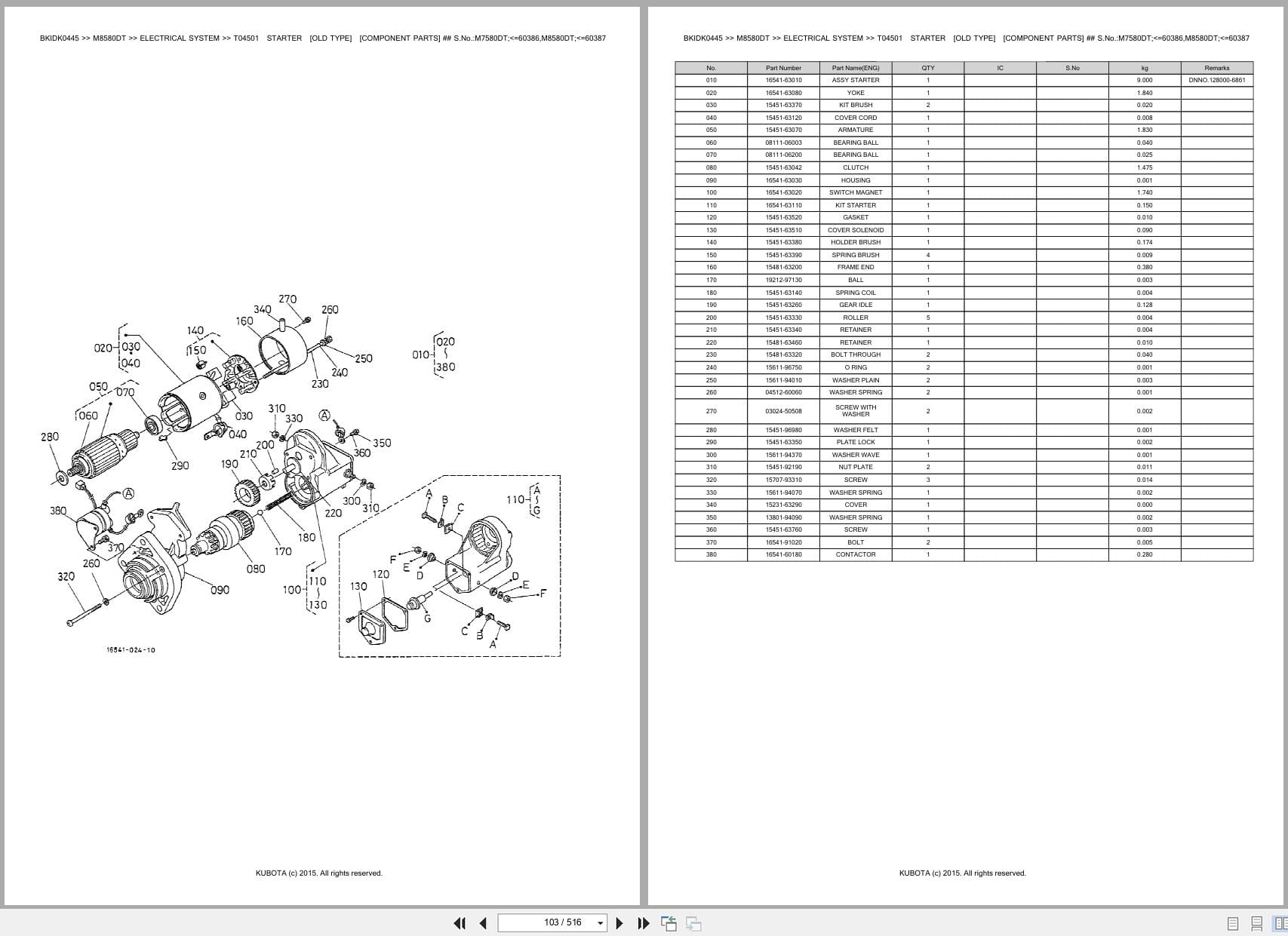 Kubota Tractor M8580DT Parts Catalog (2)