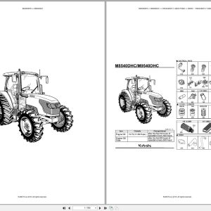 Kubota Tractor M9540DHC Parts Catalog (1)