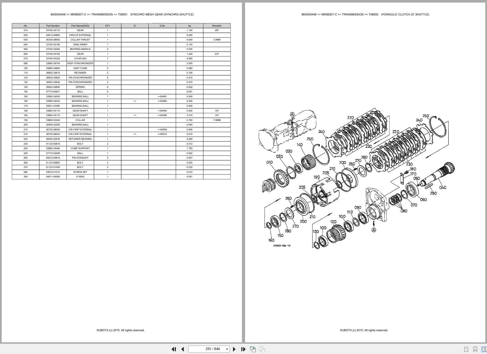 Kubota Tractor M9580DT C Parts Catalog (2)