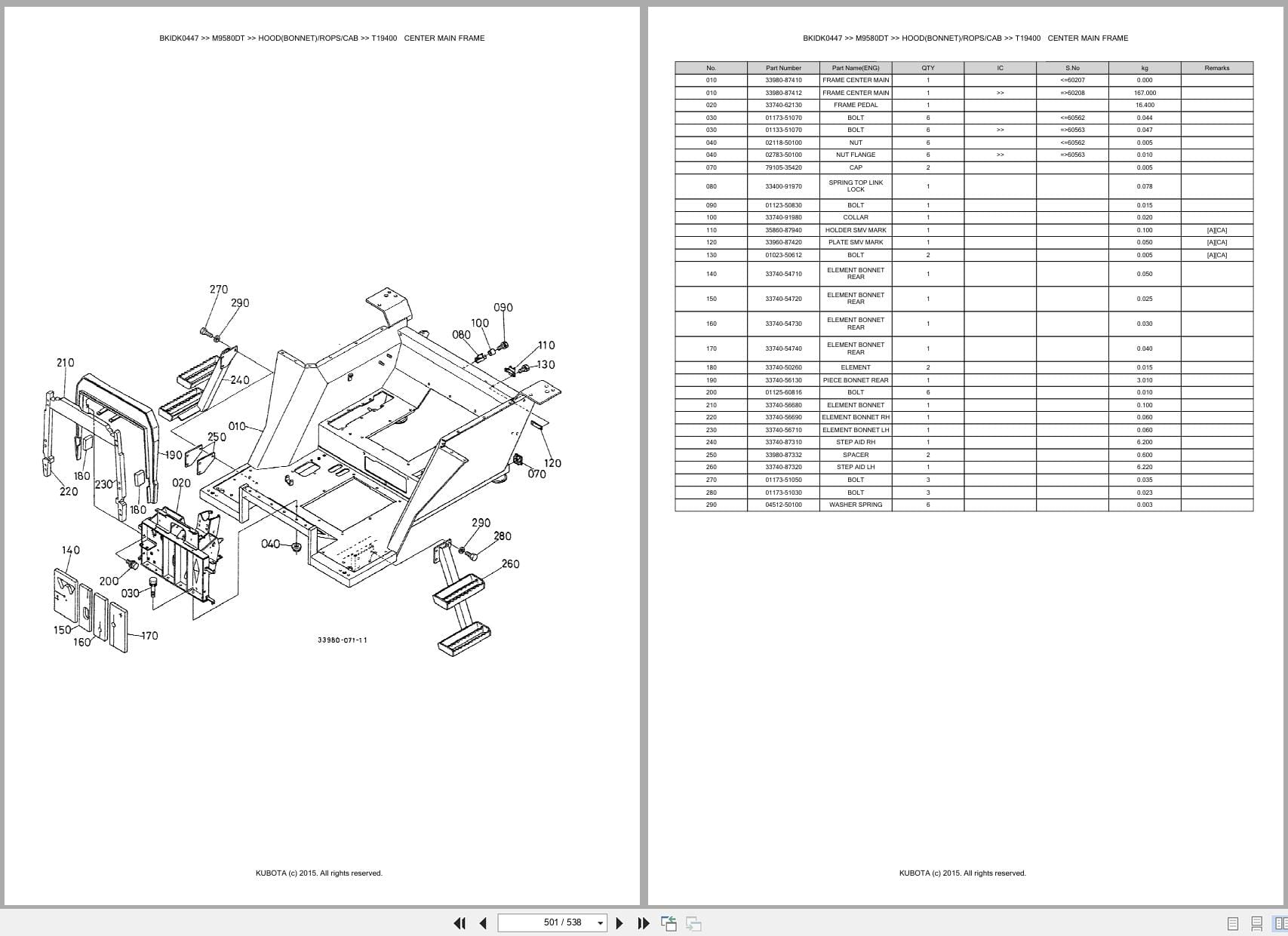 Kubota Tractor M9580DT Parts Catalog (2)