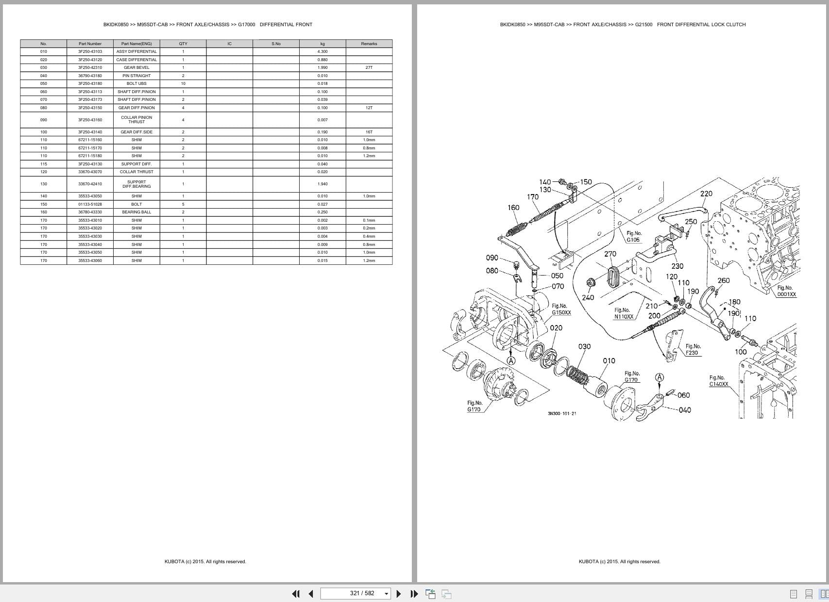 Kubota Tractor M95SDT CAB Australia Parts Catalog (2)