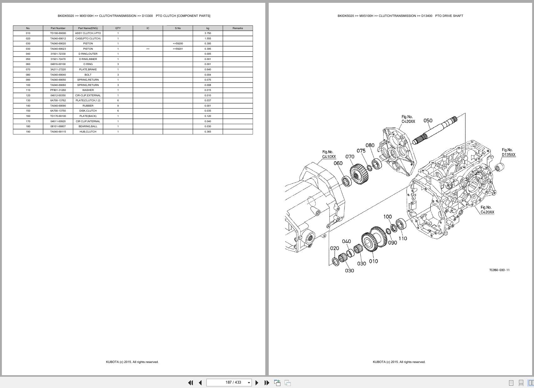 Kubota Tractor MX5100H Parts Catalog (2)
