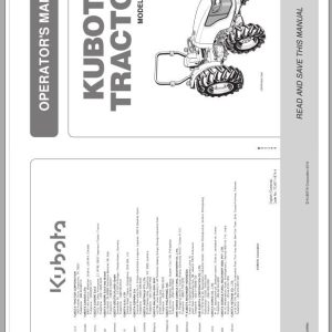 Kubota Tractor MX5200 Operators Manual TC457 1974 4 (1)
